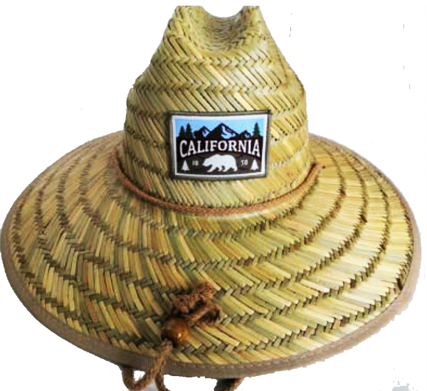 Shop Adult California Republic Badge Rush Straw Li Hats