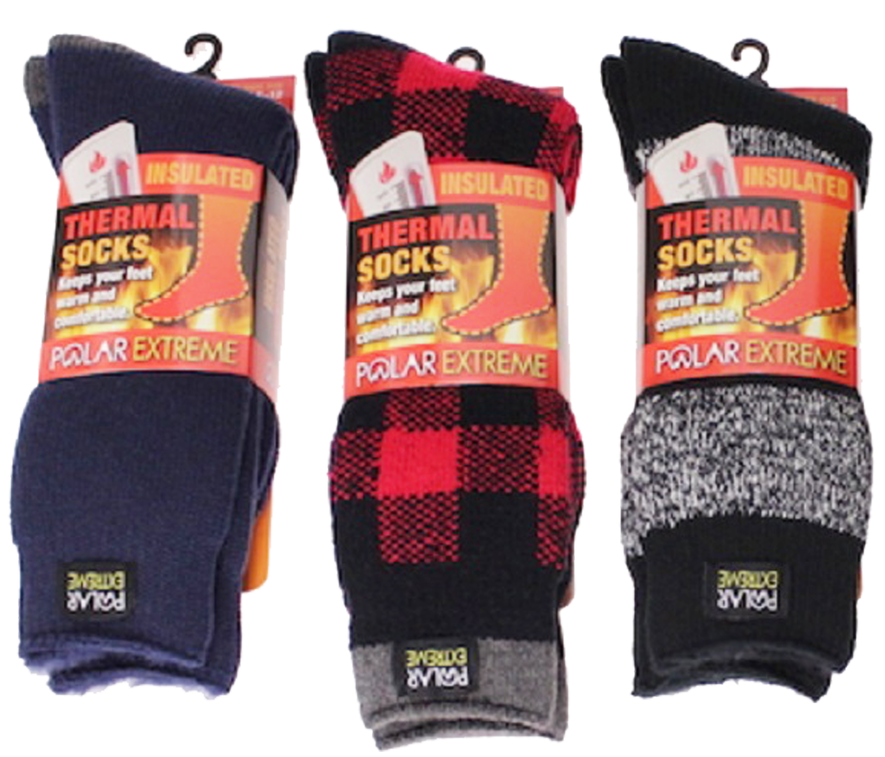 Socks-Ladies Polar Extreme Thermal Heat Sock, Fairisle - Wholesale Resort  Accessories